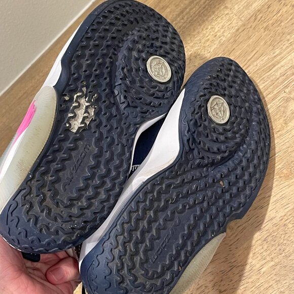 Nike(GS) Nike Air Zoom Crossover 2 'White Midnight Navy Pink, Kids Size 2 - Picture 3 of 10